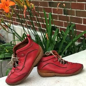 Josef Siebel luxury European leather unisex ankle length shoes